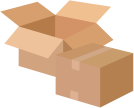 Image of two cardboard boxes.